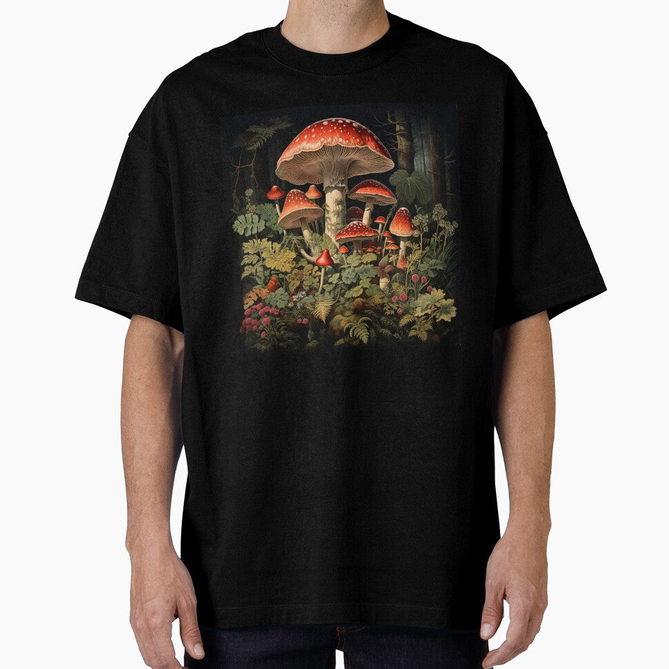 Enchanted Mushroom Forest Shroom Psychedelic Mushroom Electric Forest Red Mushroom Fairycore by OliveAndSnow