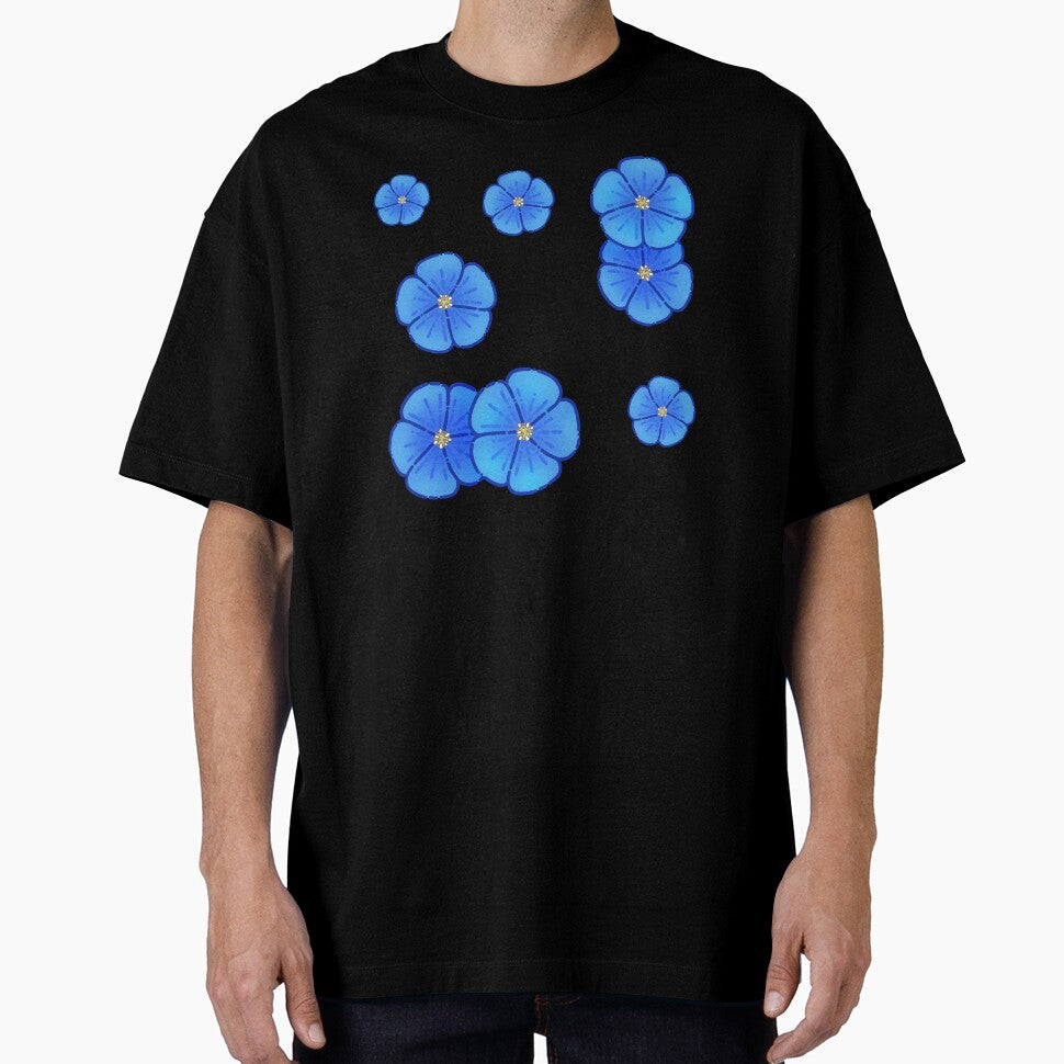 Blue Flowers Simple Design by AveryZi