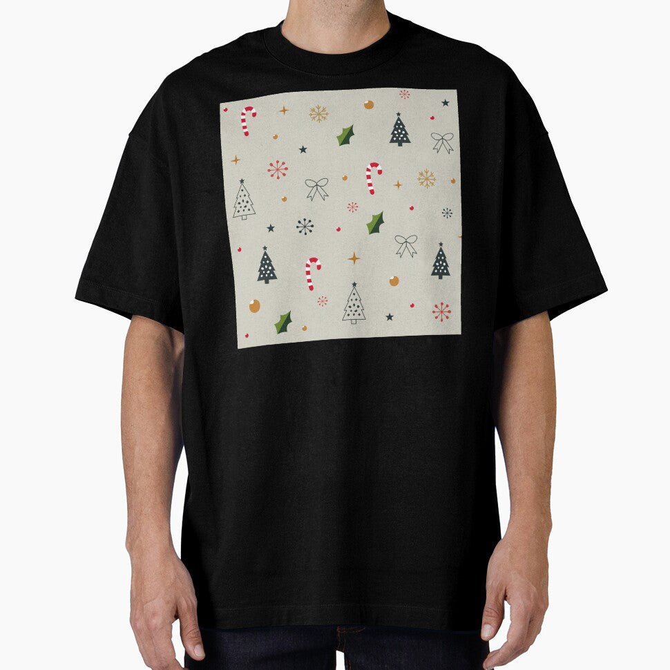Minimalist Christmas Pattern with Holiday Icons by Lu7u