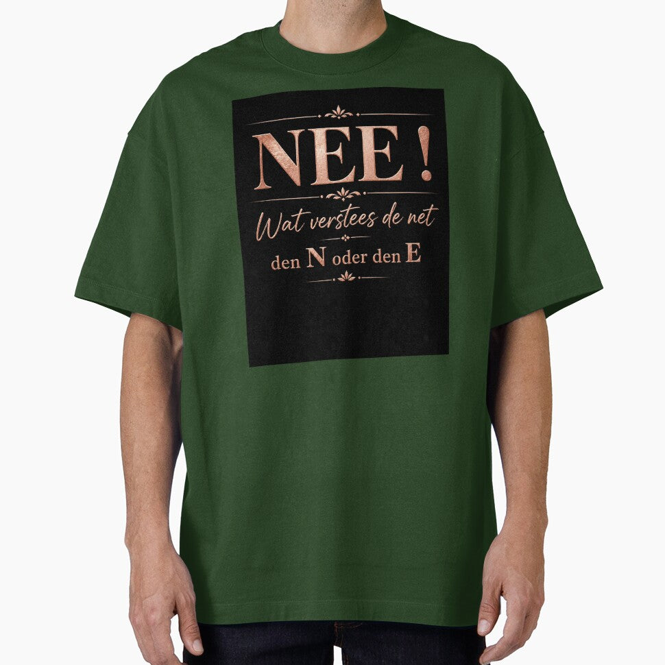 Nope! What does the net mean? The N or the E – humorous Lëtzebuersche saying by bymandyart