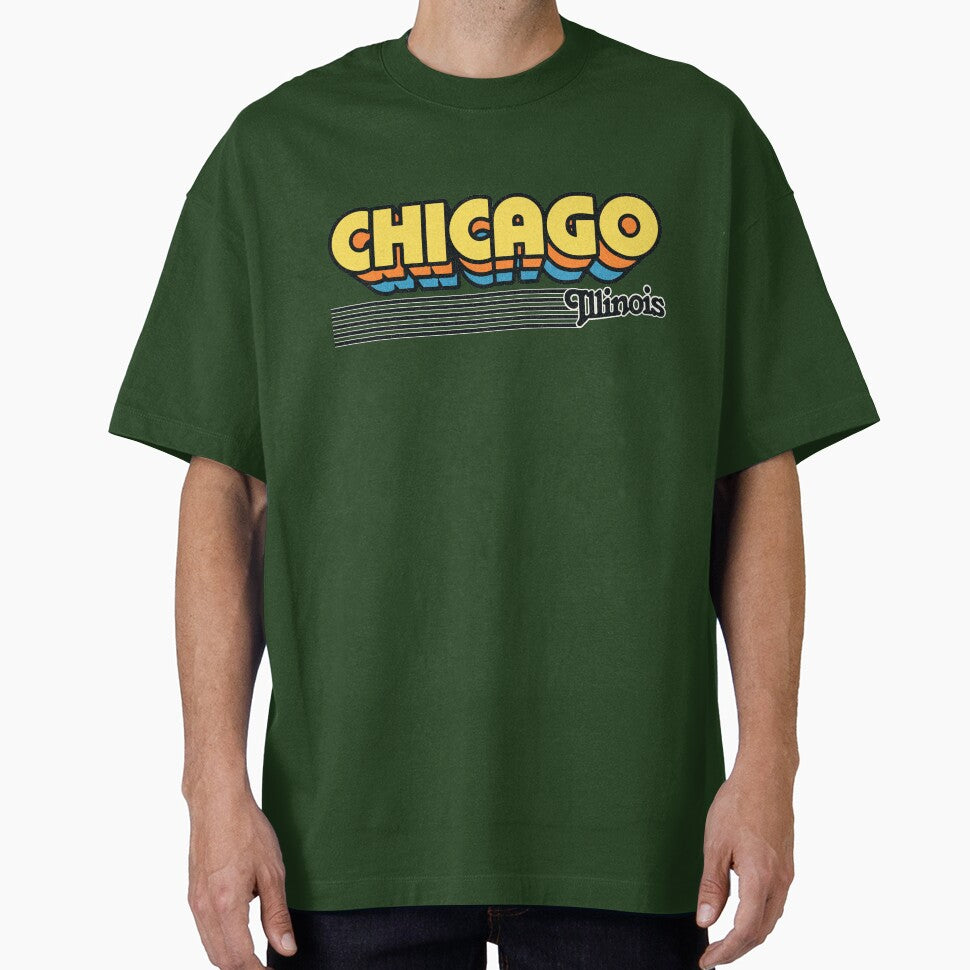 Chicago, Illinois | Retro Stripes by retroready