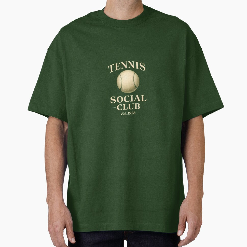 Vintage Tennis Social Club Est 1928 Preppy Aesthetic by BeataPrint