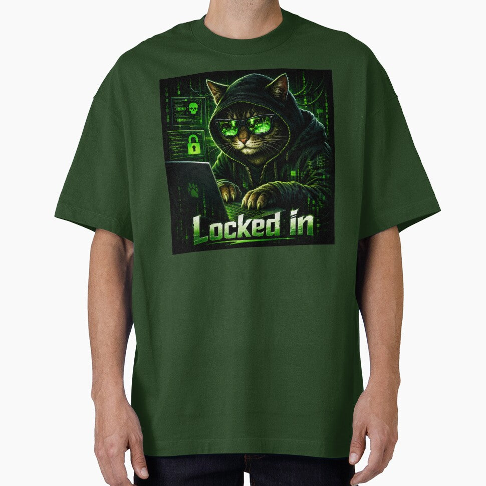 Locked In Hacker Cat by INVIKETOS