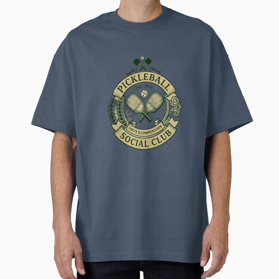 Pickleball Social Club - Athletic Crest by Clintora