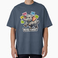 Never Forget Funny Elephant Cute Animal Meme Design by lazygum