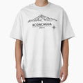 Seven Summits South America Aconcagua 6961 m Minimalist Line Art Design by GabeMountainArt