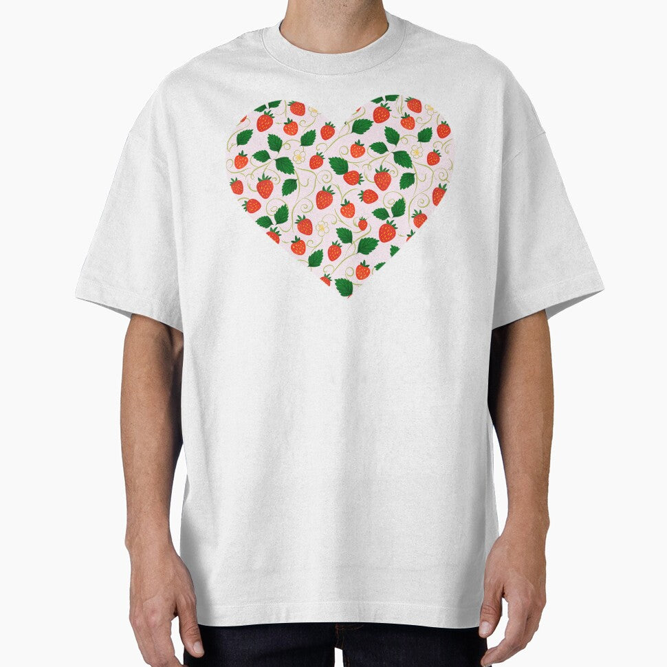 Strawberry Vines – Retro Fruit Pattern by tviyluv