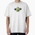 Cute Avocado Lifting Weights Gym Fitness Sticker by Jo Graphics