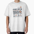 Study Like an Industrial Engineer | Systems Engineering Student Gift T-Shirt by Amr Darwish Graphic designer