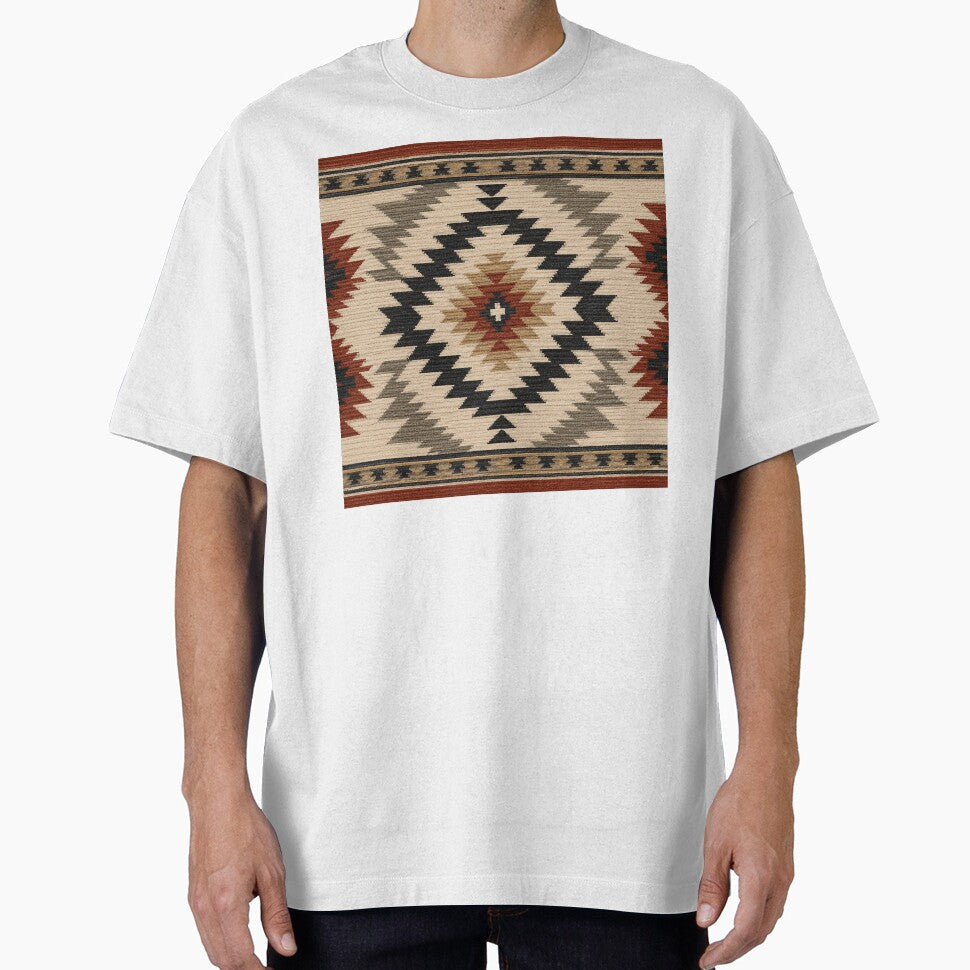 Southwest Geometric Earth Tone Pattern by Owcomm