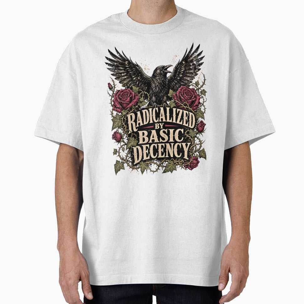 Radicalized by Basic Decency - Gothic Raven & Roses by BumbleBloom7