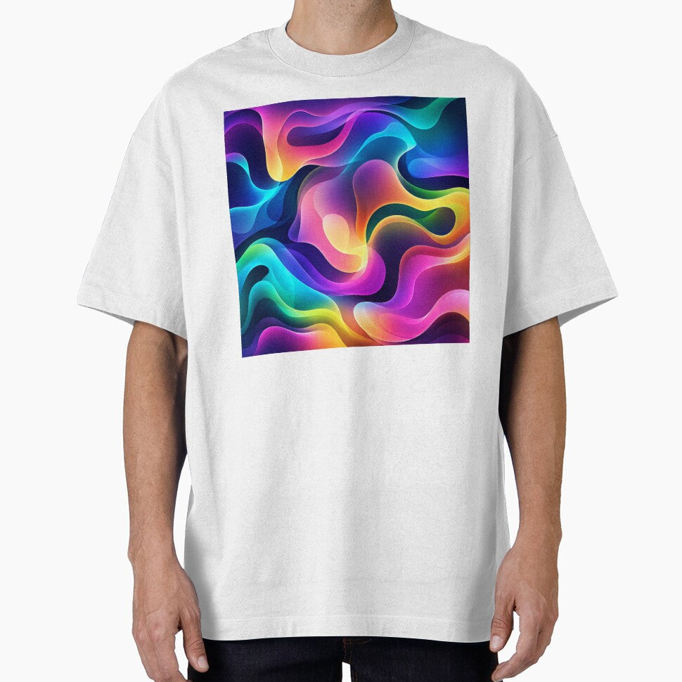 Vibrant Neon Liquid Abstract Waves by 0606PM