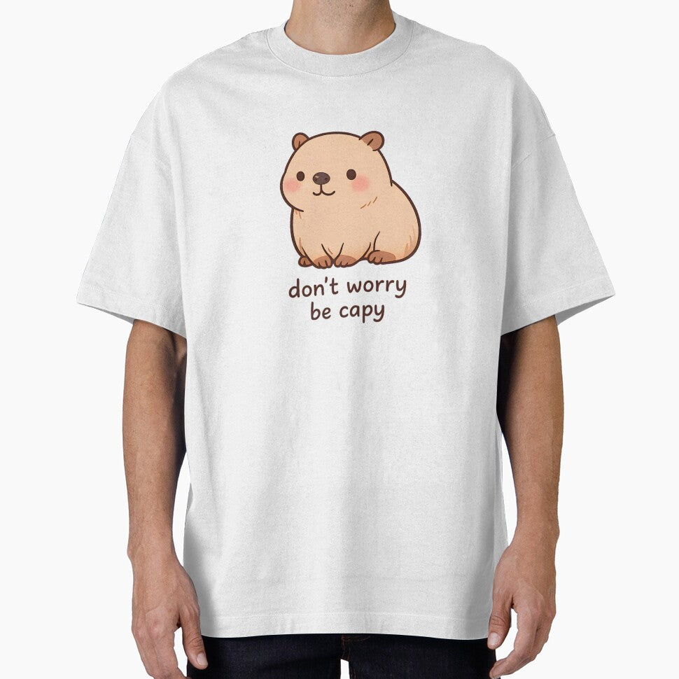 Cute Kawaii Capybara Design Don’t Worry Be Capy by ArcanePrintsxo