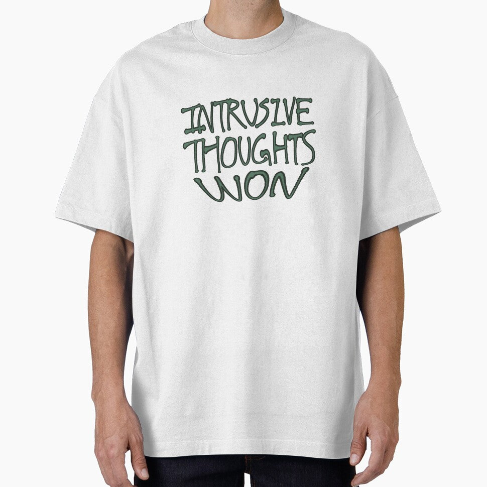 Intrusive Thoughts Won Minimalist Quote Text by Deep Descent