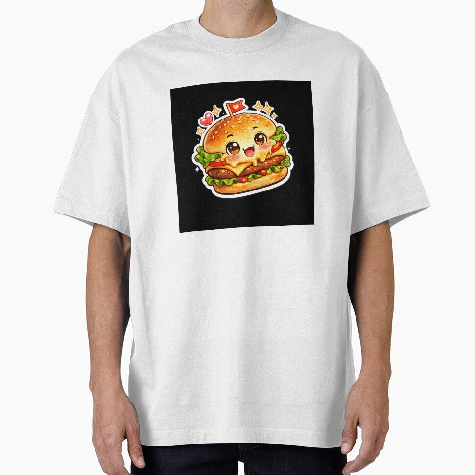 Cute Kawaii Burger Sticker by Tinytreatstudio