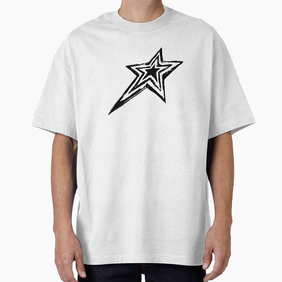 Y2K Distorted Cyber Star - Grunge Punk Aesthetic by Kromatik