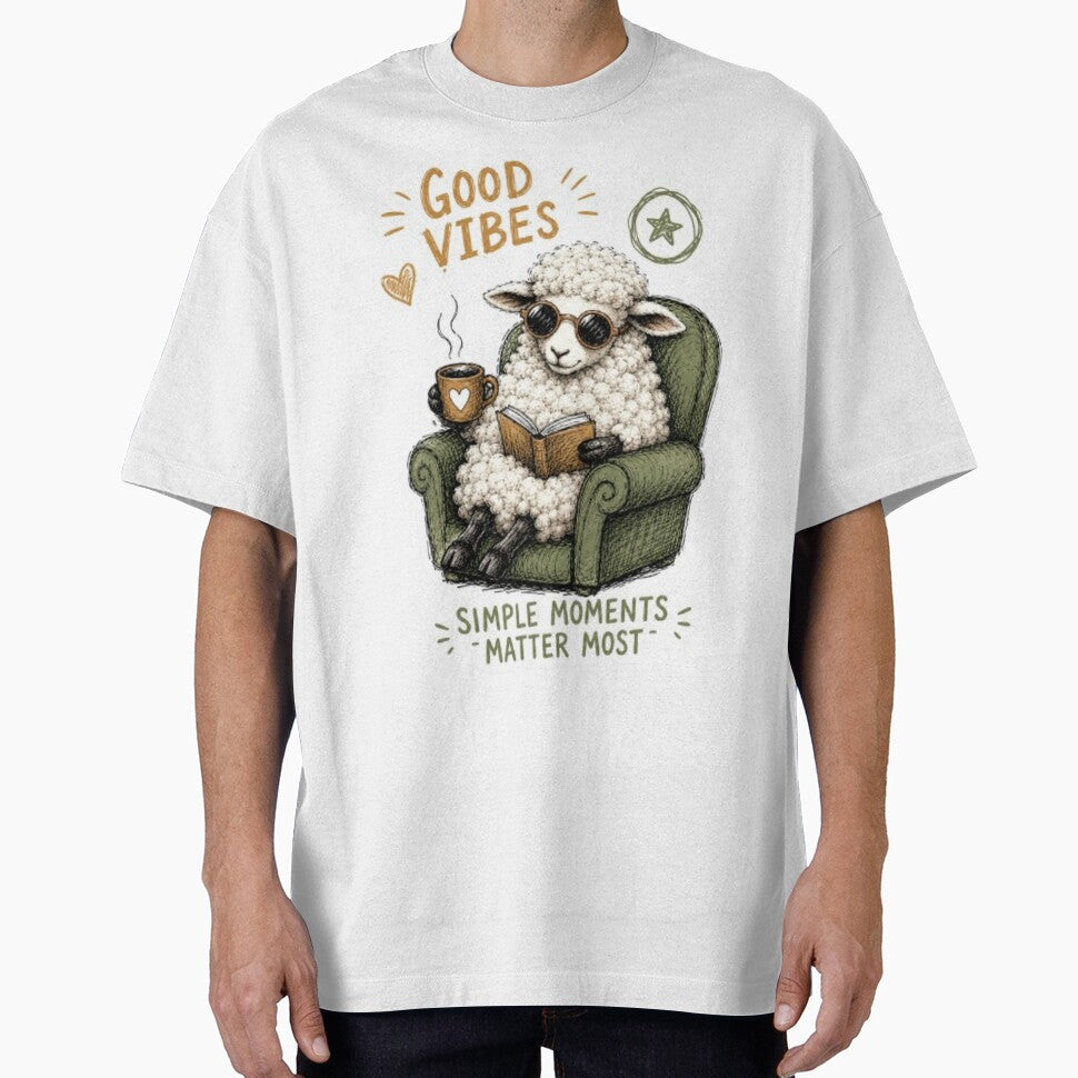 Cozy Sheep Reading Good by Snurly