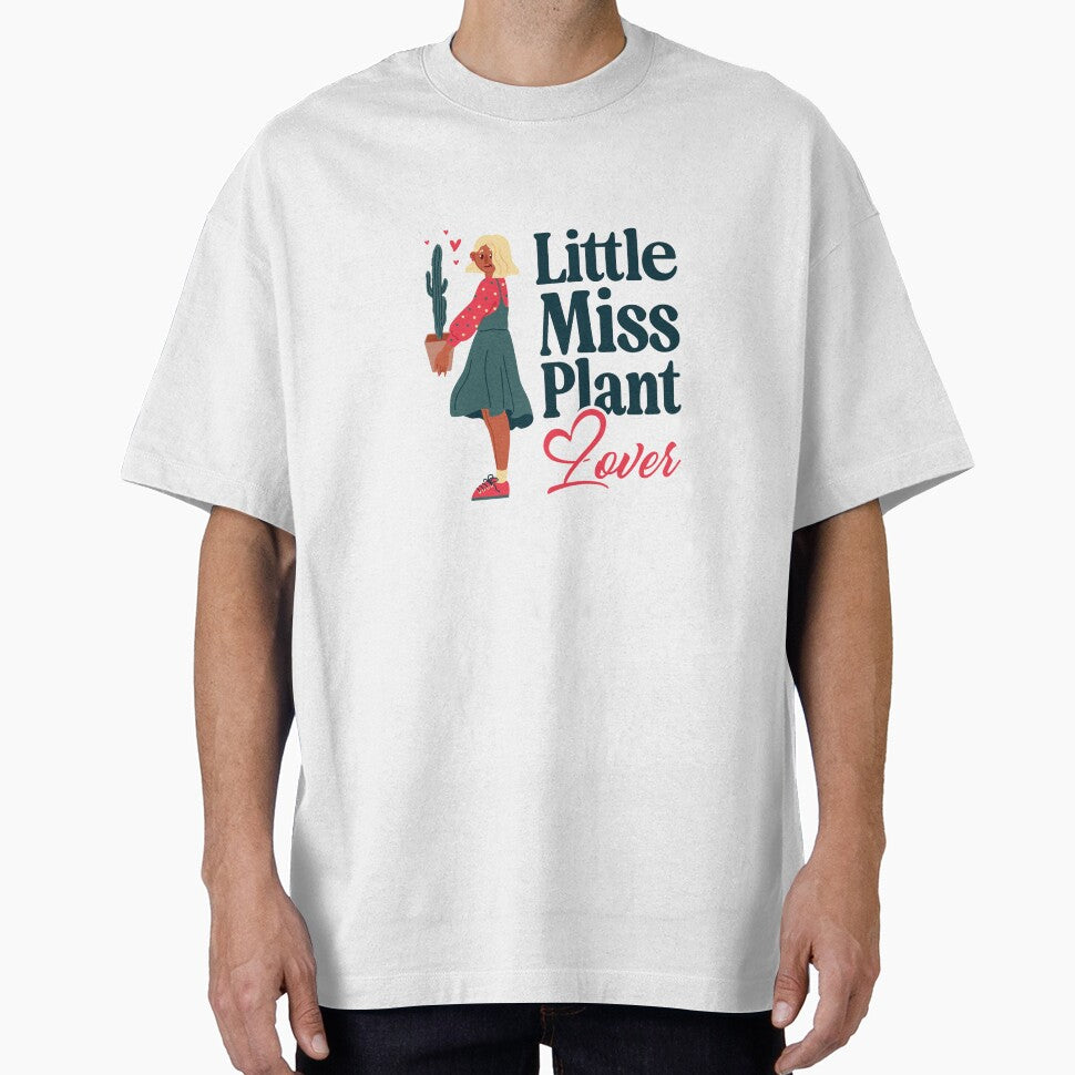 Little Miss Plant Lover Cute Cactus Plant Mom Art by SP Motif