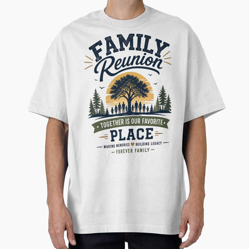 Family Reunion Together Is Our Favorite Place Rustic Vintage Family Gathering by LinaDesign Store