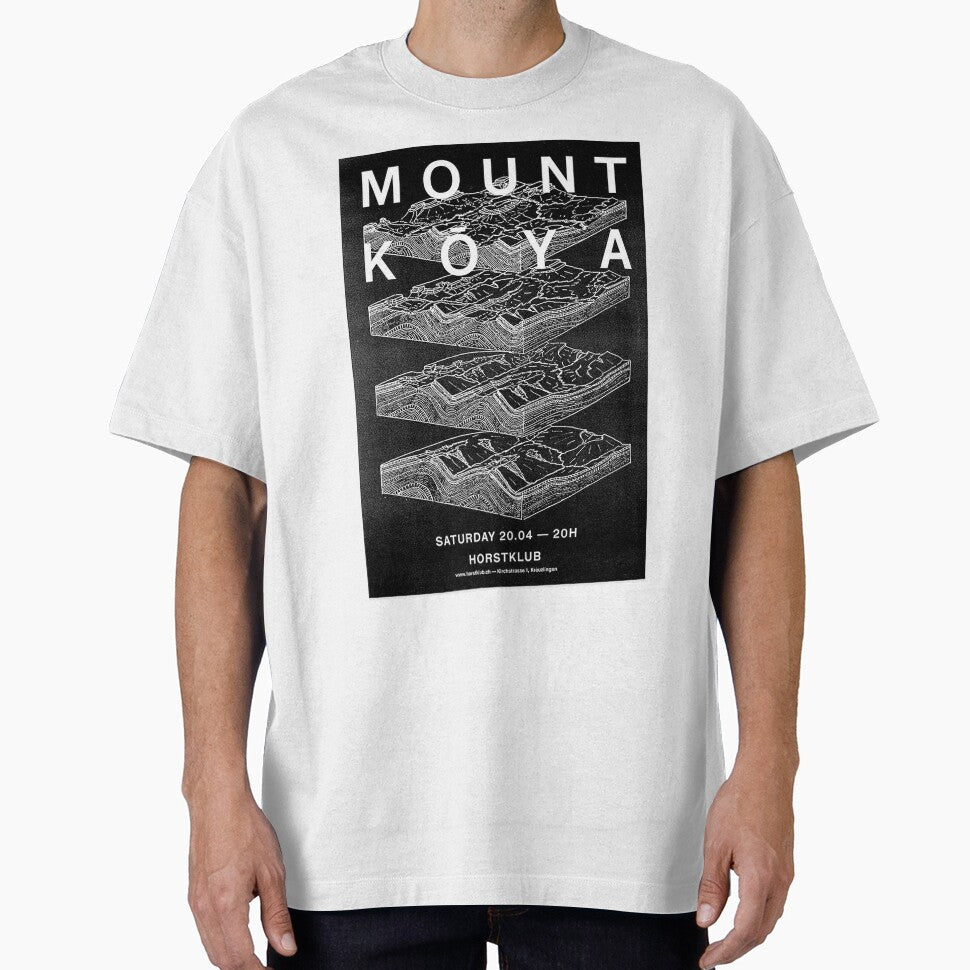 Minimalist Mountain Topography Layered Map by colinterrell