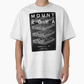 Minimalist Mountain Topography Layered Map by colinterrell
