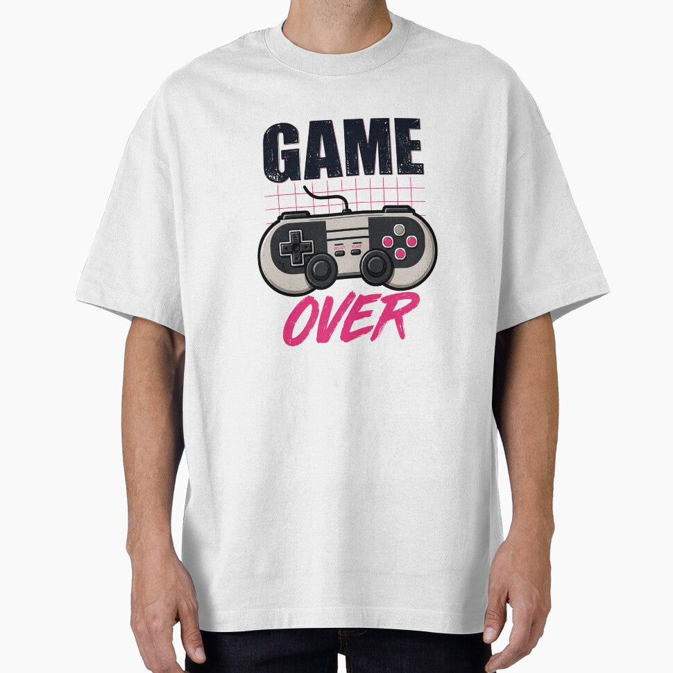 Aesthetic Retro Gaming Gamepad Game Over T-Shirt, Hoodie, Sweatshirt by SoLOriensStudio