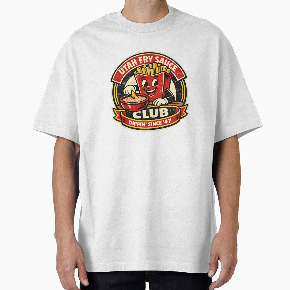 Utah Fry Sauce Club Retro Mascot by Dresut
