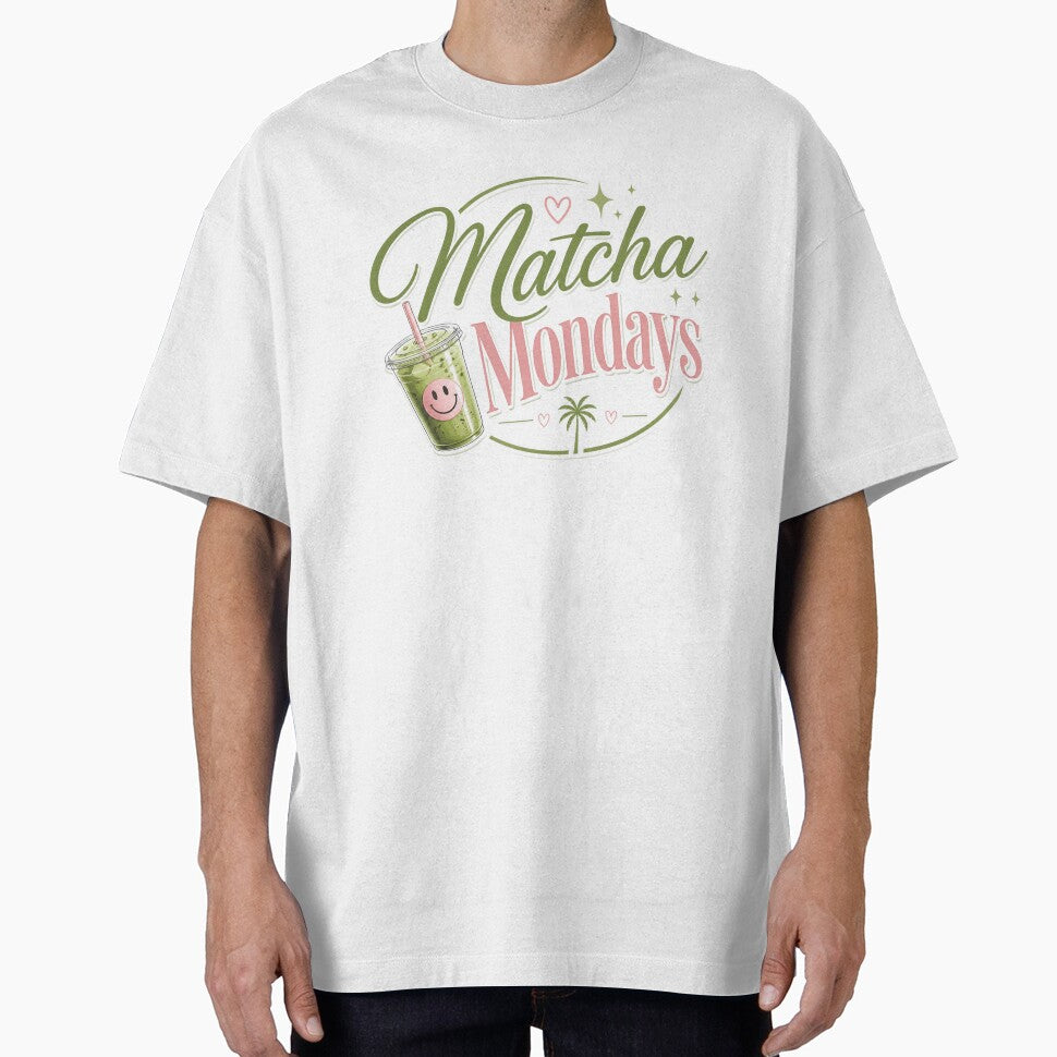 Matcha Mondays | Cute Matcha Lover Typography Design for Matcha Fans by TheStephanieRome
