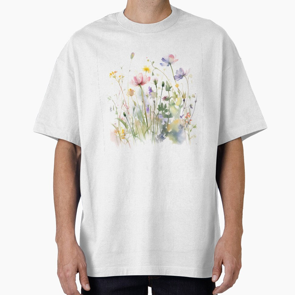 Dainty Pink and Purple Watercolor Wildflowers by VibeShift Studio