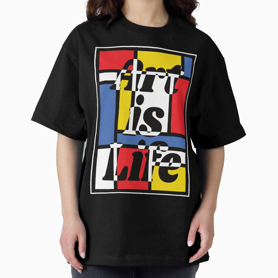 Art is Life - Mondrian - Art Teacher Tee by Jocelyn Sperduto Art