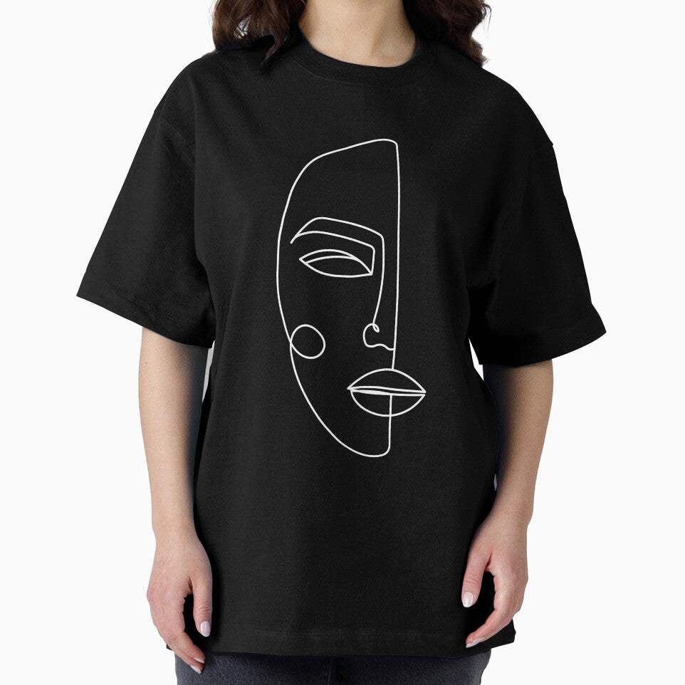 Minimalist One Line Face by Valeria-Art