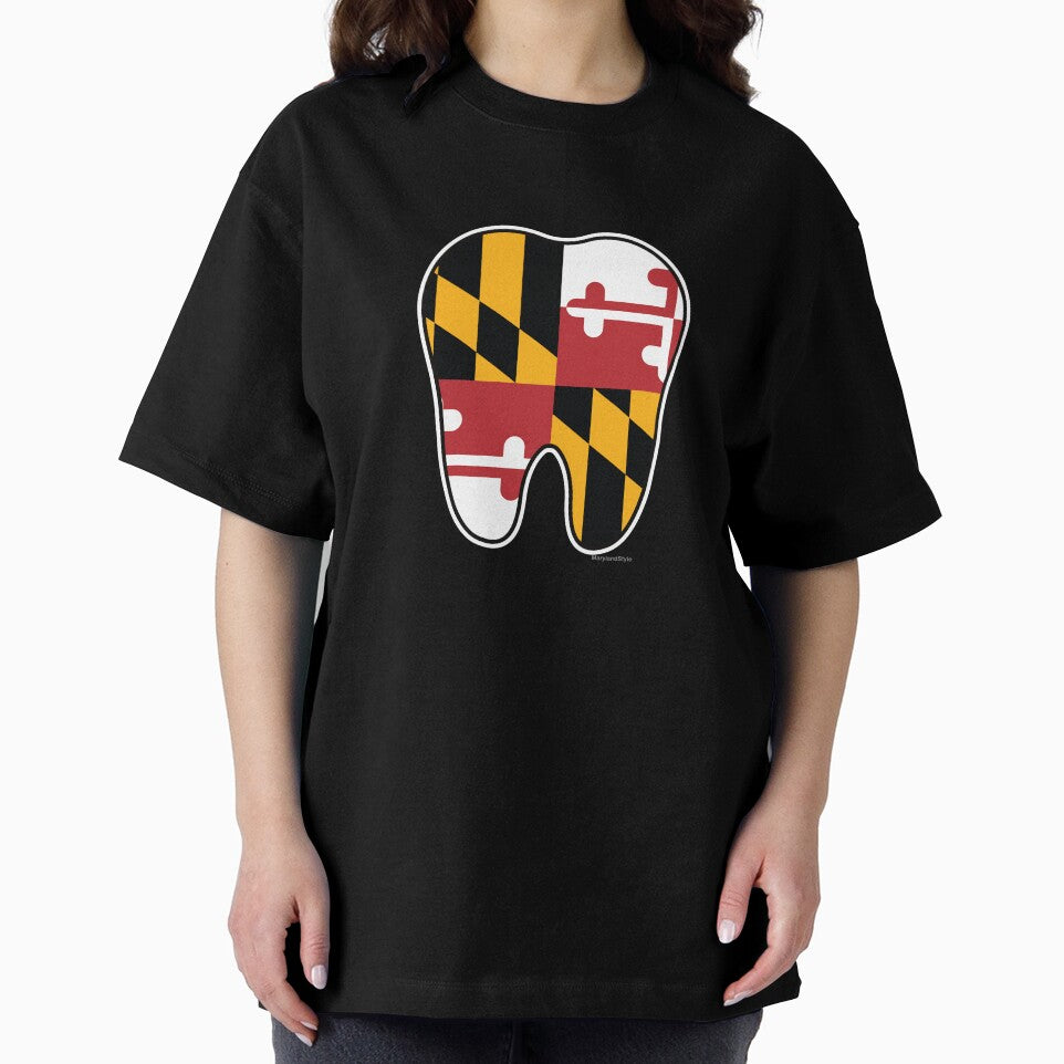 Maryland Flag Tooth for Dentists, Orthodontists, Dental hygienists and more by MarylandStyle