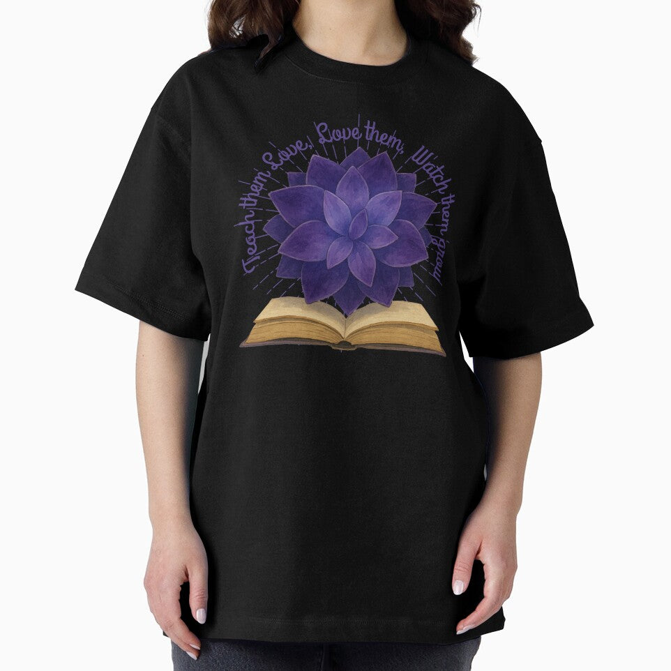 Teach them Love, Love them, Watch them grow with Amethyst Crystal Geometric Art by ArtDesignTp