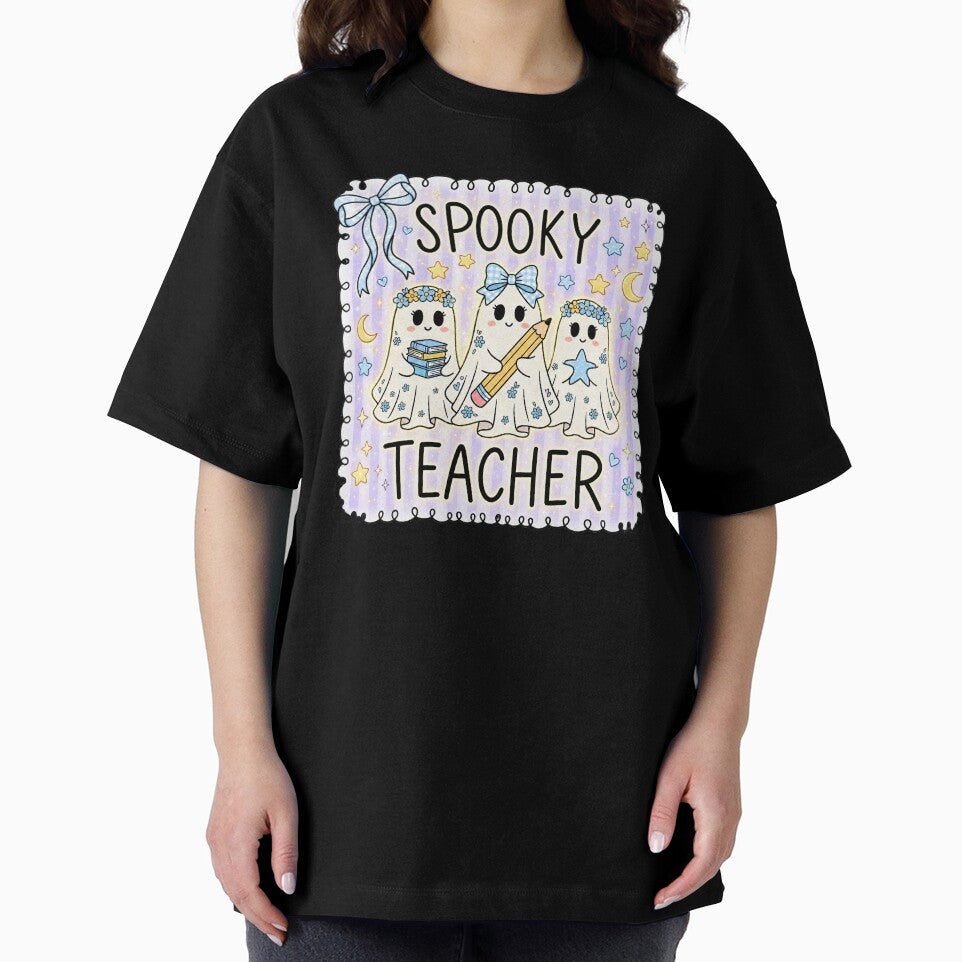 Spooky Teacher – Cute Kawaii Ghost Halloween School Art by anabellstar design co