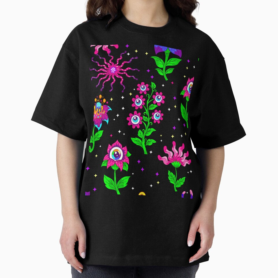 surreal eyes floral fantasy flowers whimsical by Gossip Rag