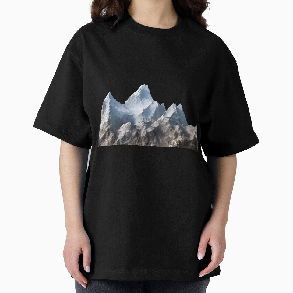 Minimalist Mountain Peak - Aesthetic Adventure Line Art by DraftDose