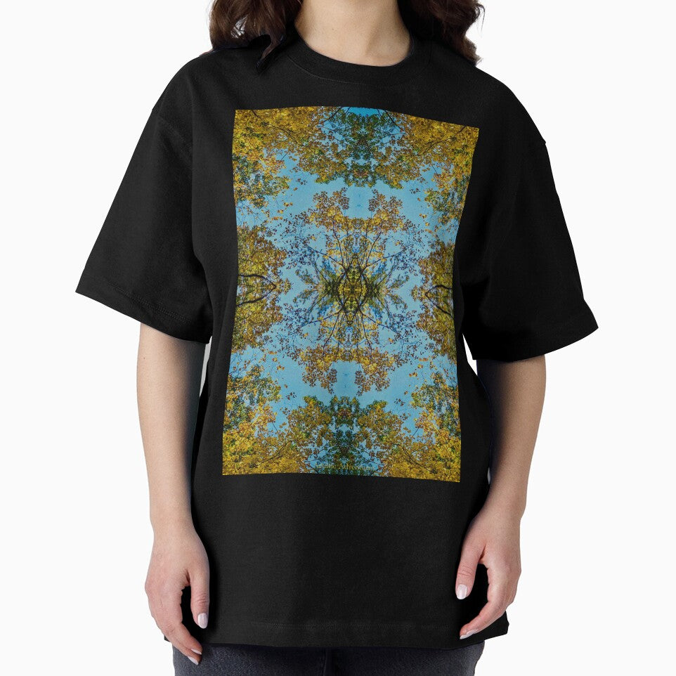 Psychedelic Sacred Geometry Autumn Canopy – Visionary Fall Symmetry by aadventures