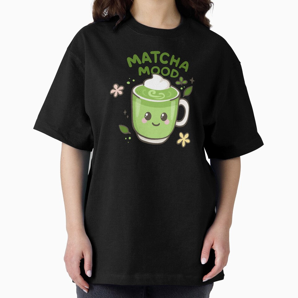Matcha Mood – Kawaii Green Tea Cup with Cute Quote by Tattyarts