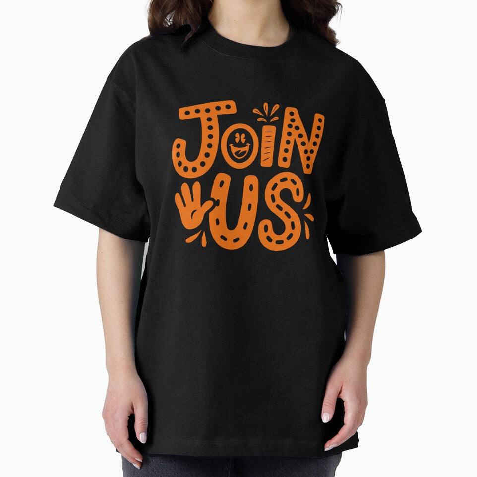 "Join Us" Groovy Hand Lettering by Khadigadesings