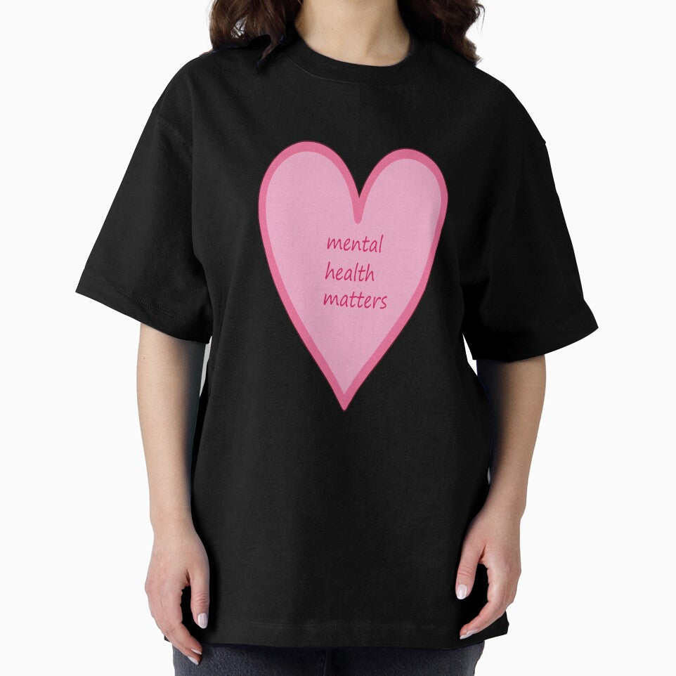 Mental Health Matters Pink Heart Sticker by stylishsketcher