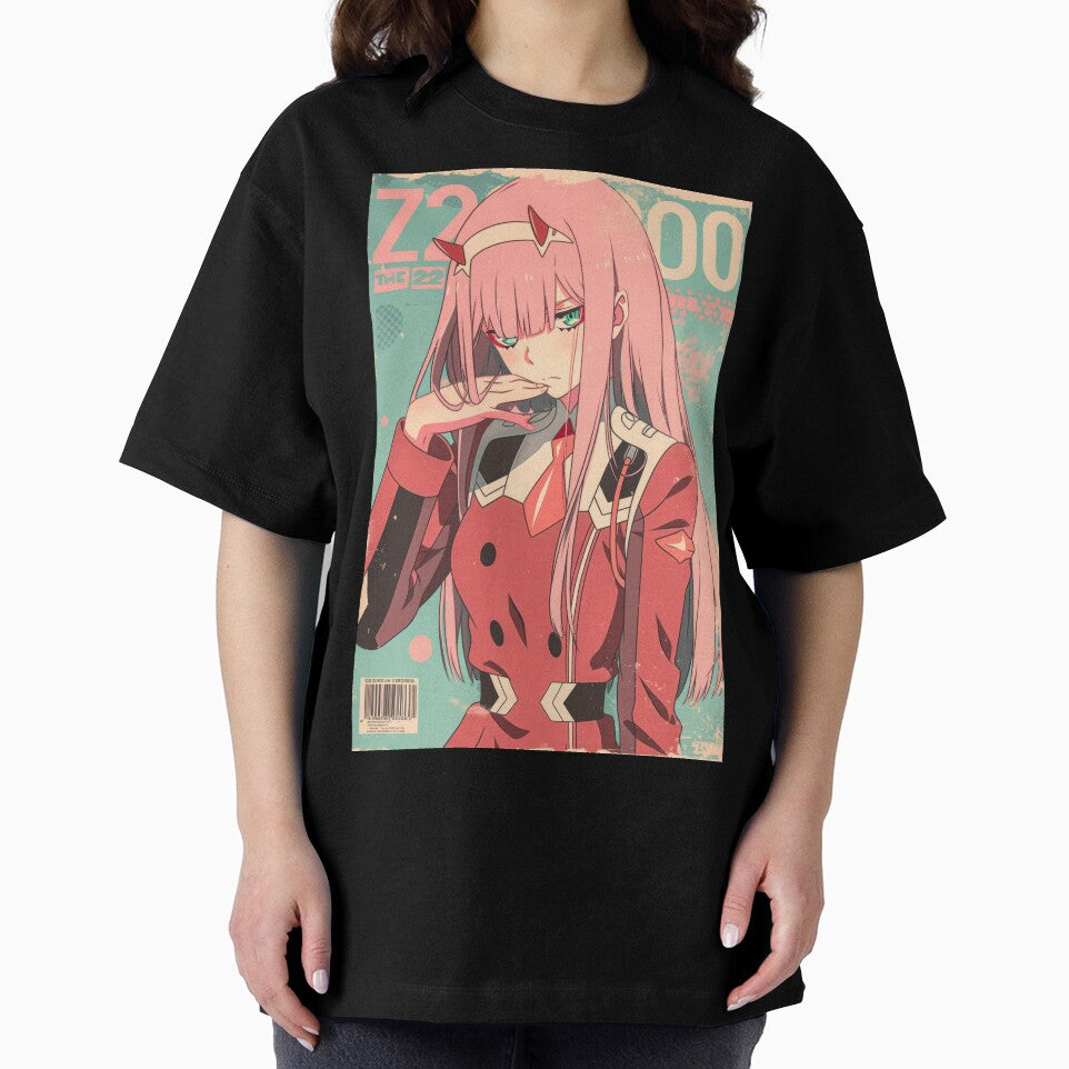 Zero Two Vintage Pop Cover by AnimeArsenalPrints