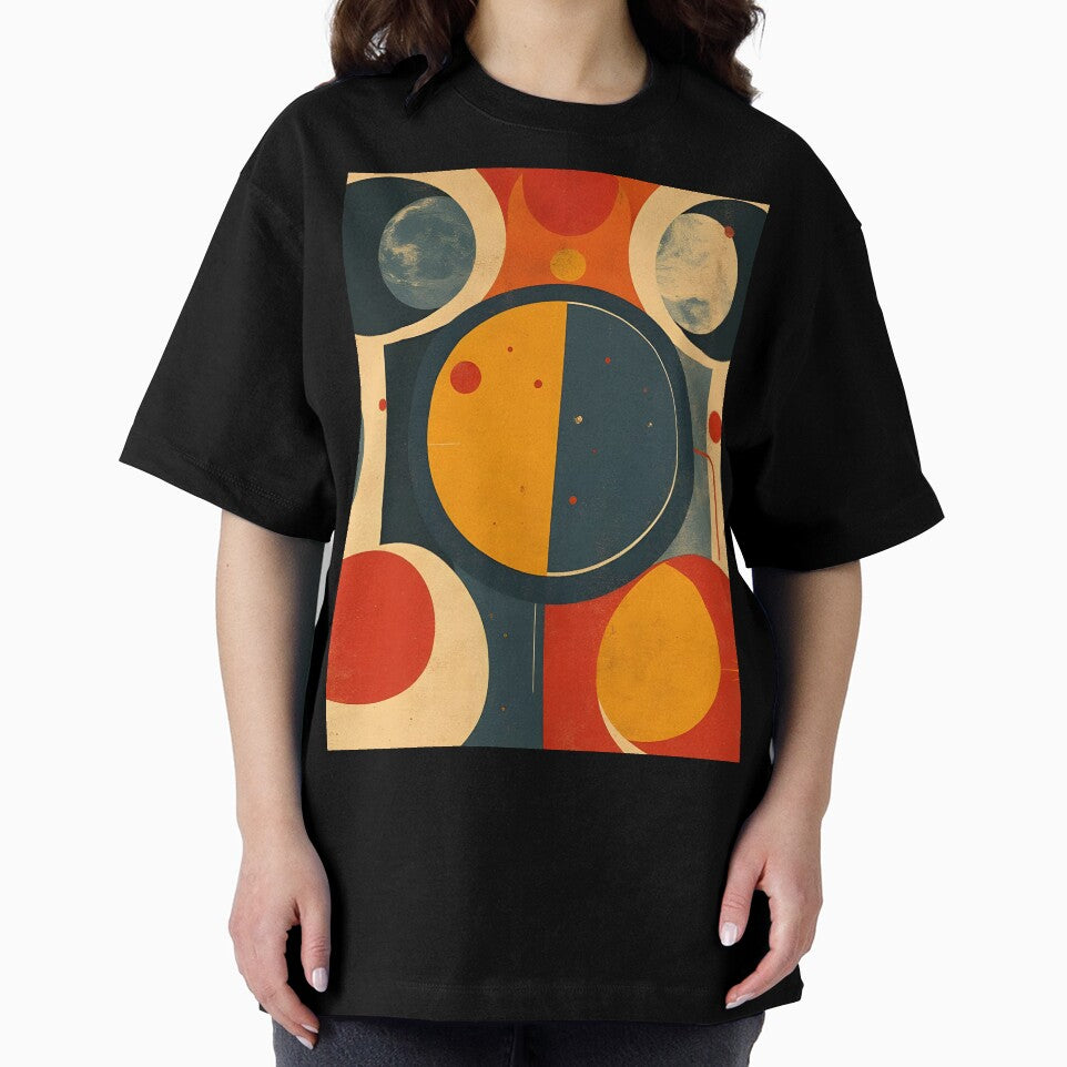 Solar Rhythm – Bauhaus Pop Art Sun, Moon Abstract by WhimsicalThredz