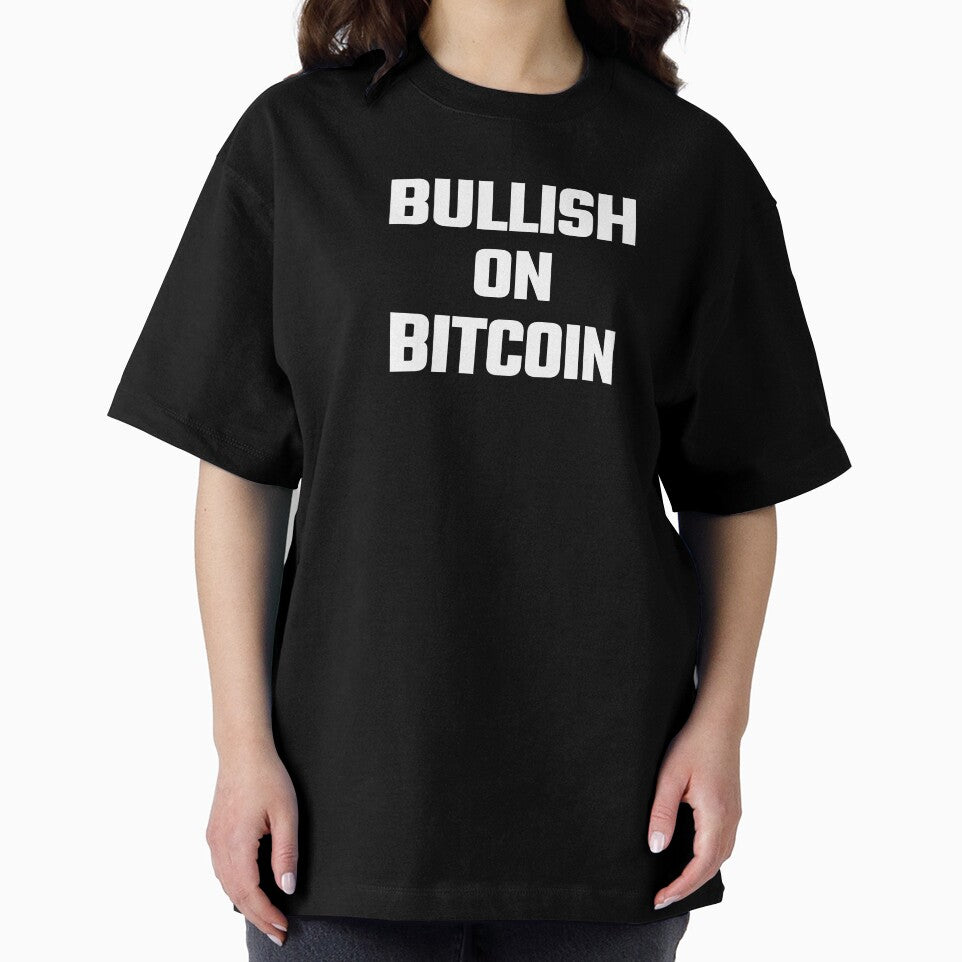 Bullish on Bitcoin - White Text by Fight The Shirts