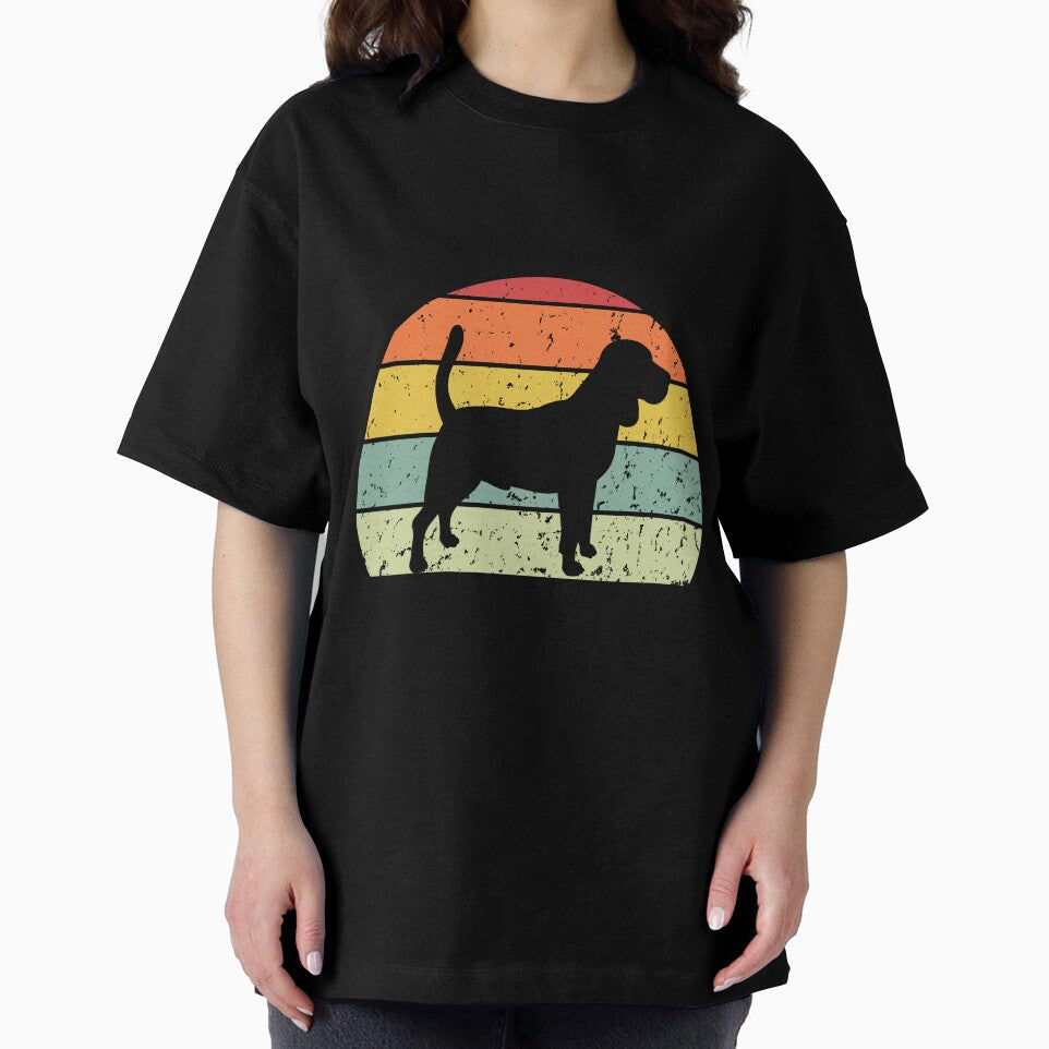 Cute Retro Sunset Beagle lover design - black text by 29Bumblebee