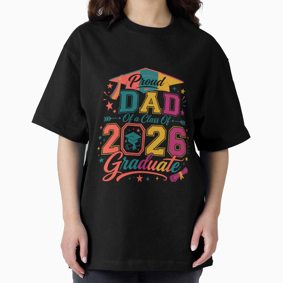 Proud Dad Of A Class Of 2026 Graduate Father Graduation Senior Parent by JonesFlora2025