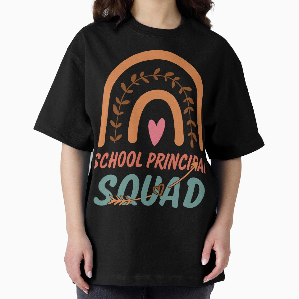 School Principal Squad Rainbow Quote Gift Idea For Men and Womens - Funny School Principal by Mmmm3344
