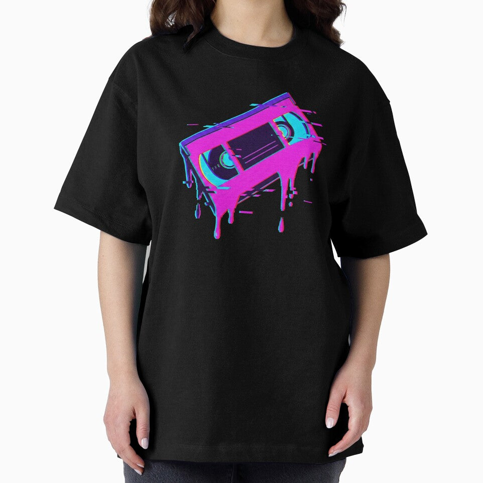 Vaporwave Glitch VHS Tape Melting Aesthetic by MarCinu Art