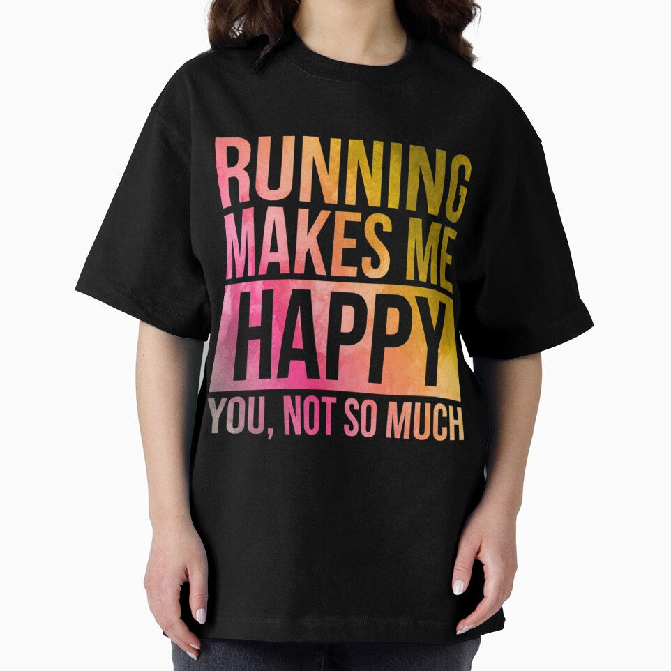Running Makes Me Happy in Watercolo| Perfect Gift by sherricam