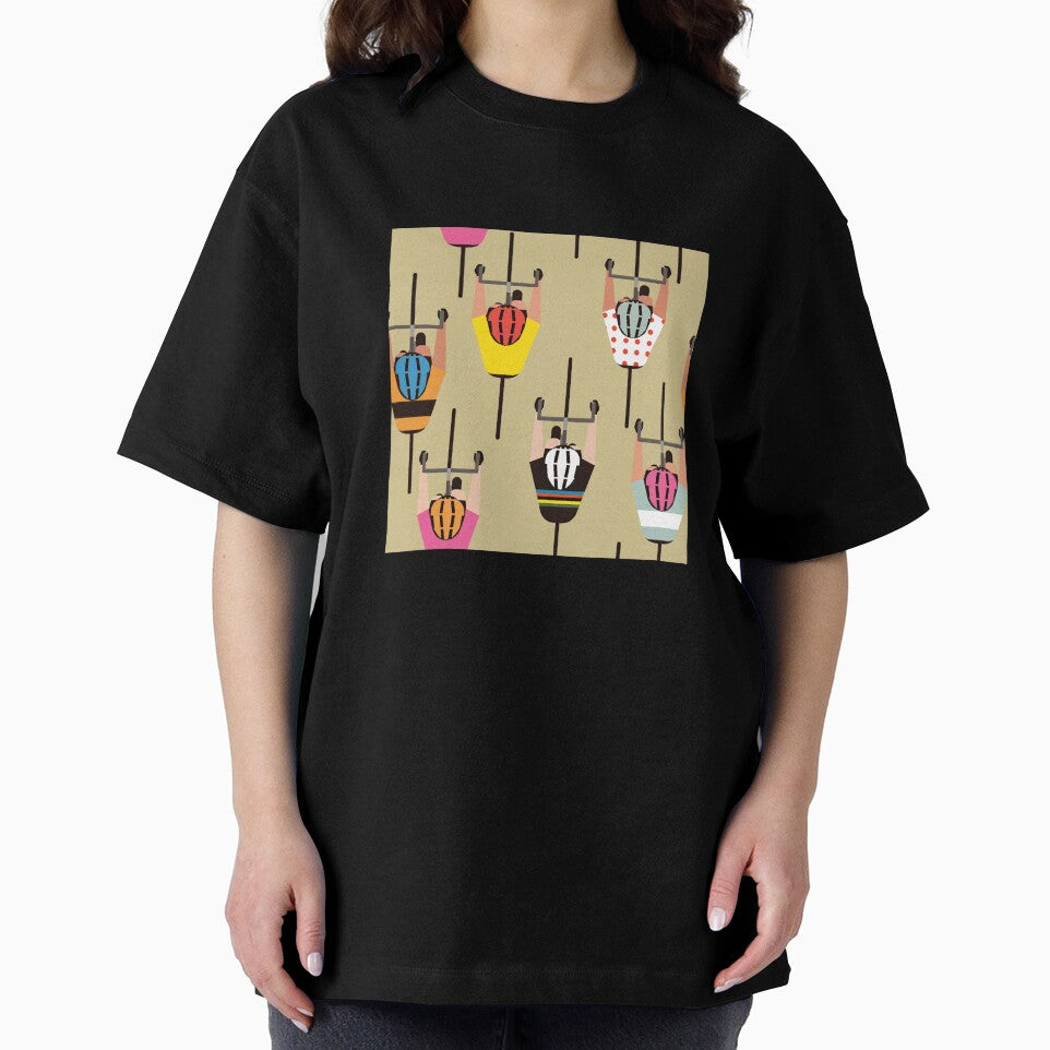 Multicolor Cyclists Pattern by KeeleyEdwards47