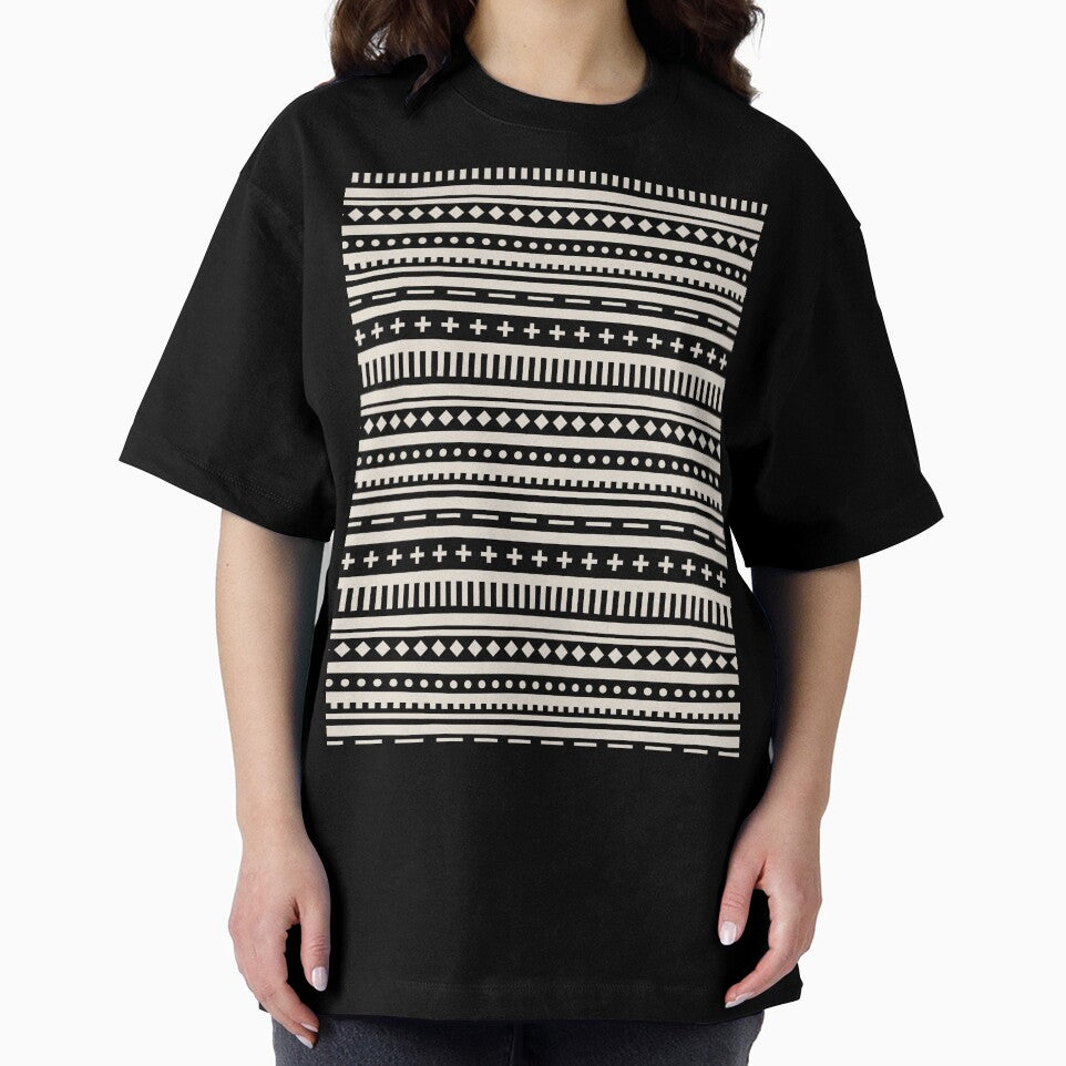 Black and Beige Shape Horizontal Stripe Pattern Pairs DE 2022 Popular Color Crisp Muslin DE6212 by ColorOfTheYears